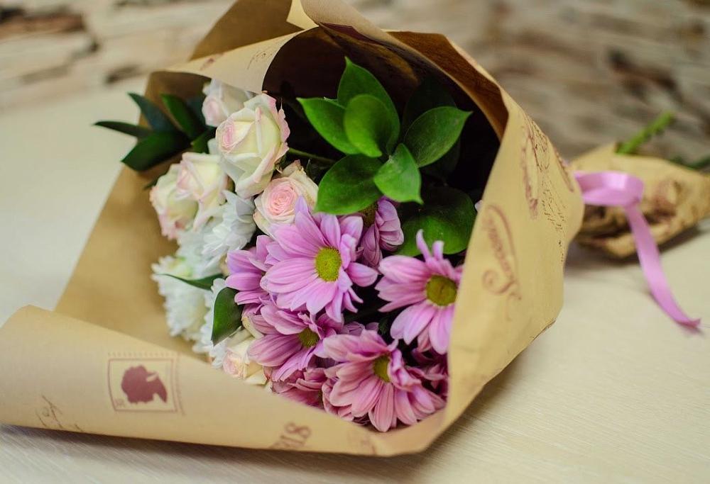 Букет цветов из: Розы и Хризантемы в Воробьево