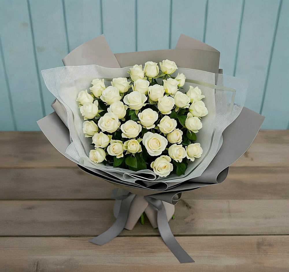 Букет Белоснежная нежность в Воробьево