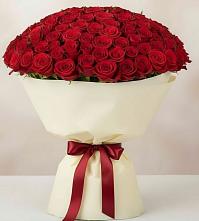 Букет 101 Красная роза Милано в Воробьево