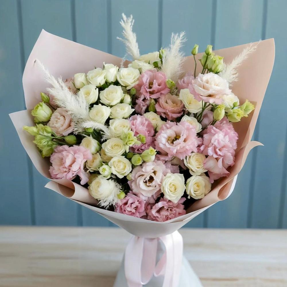 Букет цветов из: Альстромерии и Розы в Воробьево