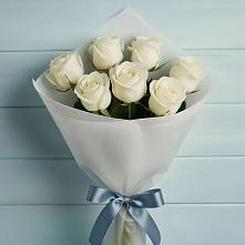 Букет 7 Белых роз Эдлесс Лав #REPLACE_PRED# Воробьево