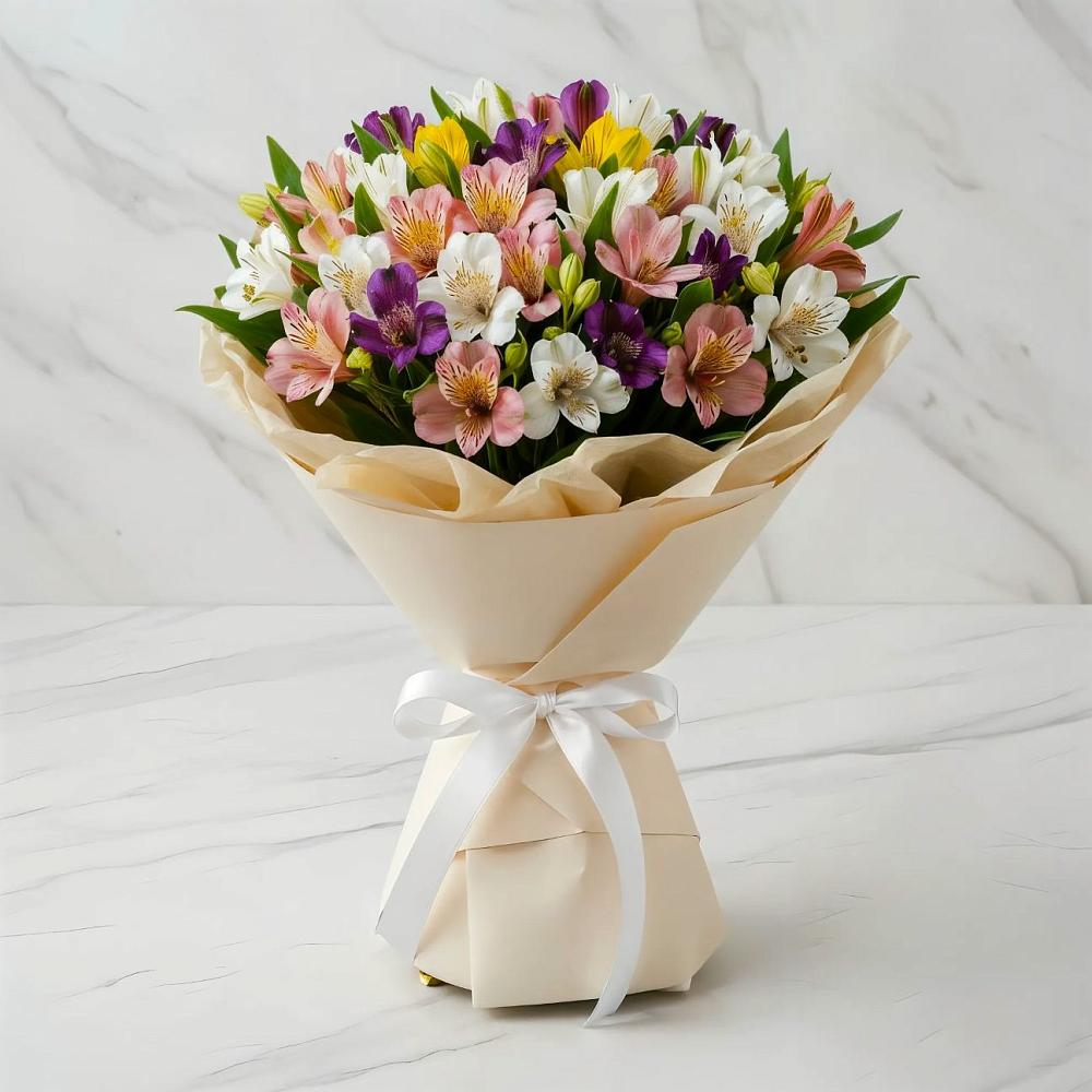 Букет цветов из: Альстромерии в Воробьево