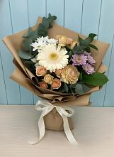 Букет цветов из:  Герберы и Хризантемы в Воробьево