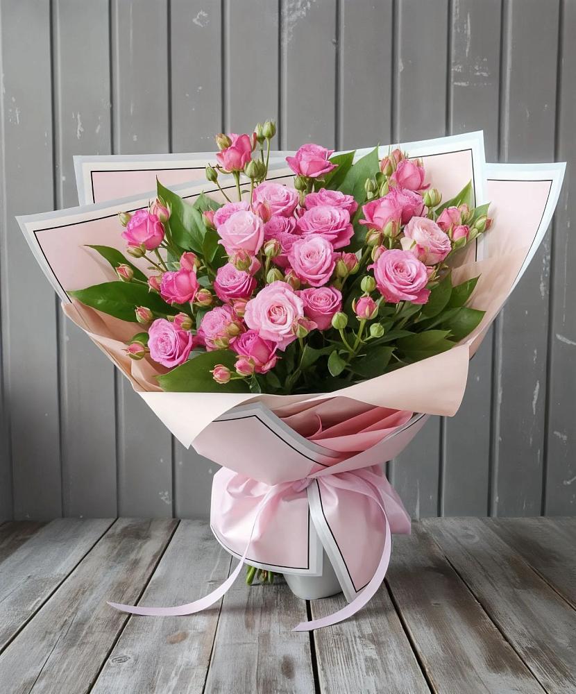 Букет Розовый кустик в Воробьево