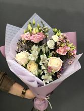 Букет цветов из:  Альстромерии, Розы и Лизиантусы #REPLACE_PRED# Воробьево