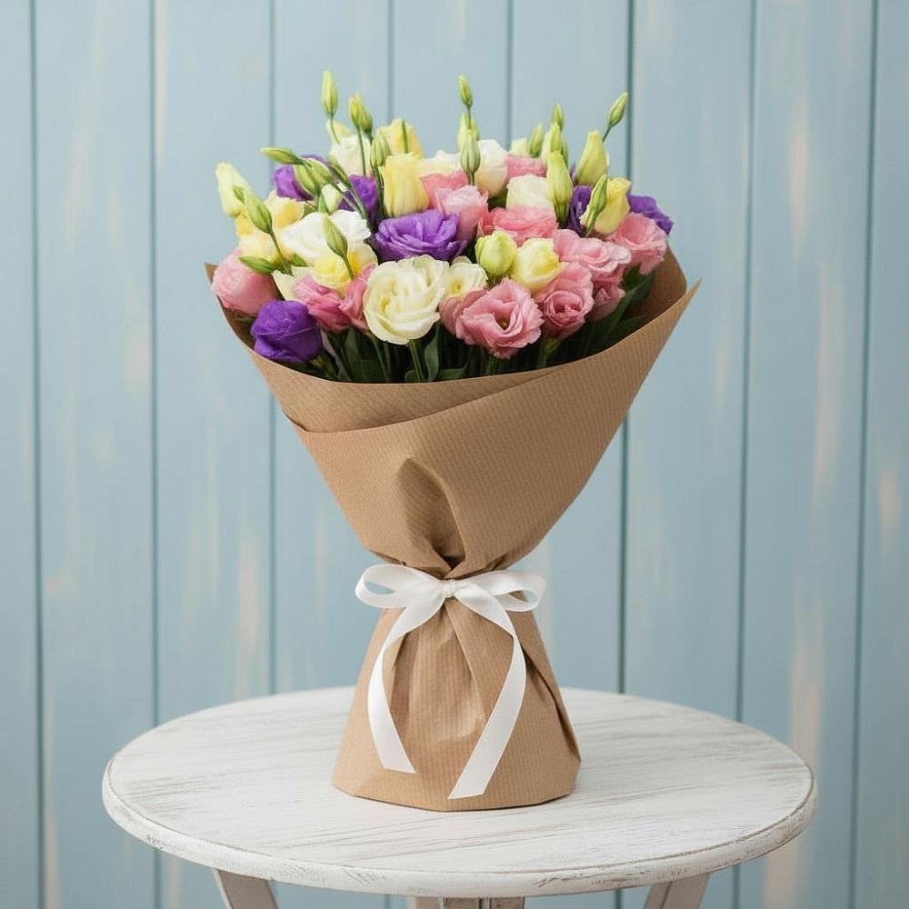 Букет цветов из: Лизиантусы в Воробьево