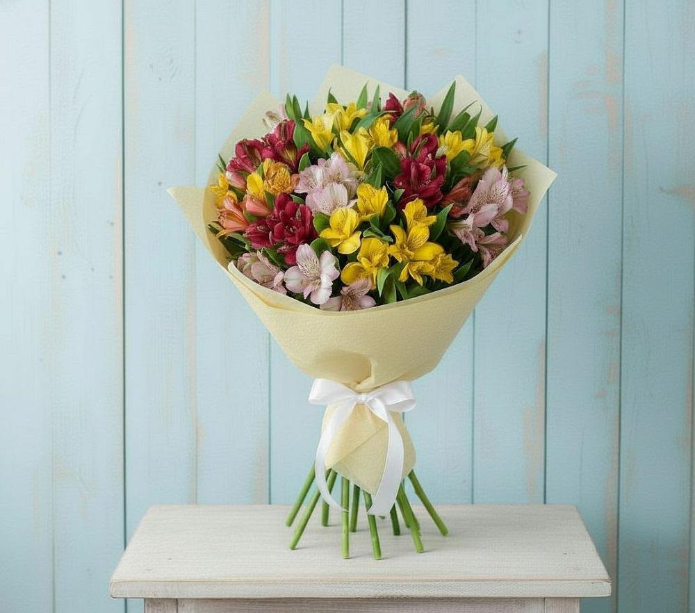 Букет цветов из: Альстромерии в Воробьево