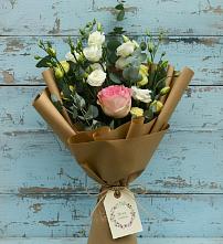 Букет цветов из:  Розы и Лизиантусы #REPLACE_PRED# Воробьево