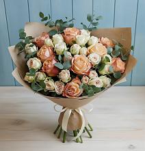 Букет цветов из:  Альстромерии и Розы в Воробьево
