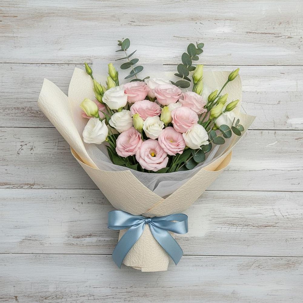 Букет цветов из: Лизиантусы в Воробьево